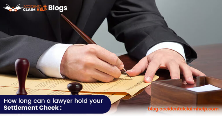 How long can a lawyer hold your settlement check?