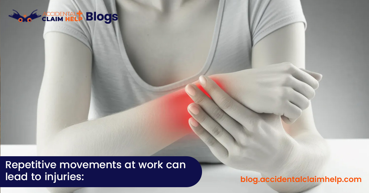 Repetitive movements at work can lead to injuries: