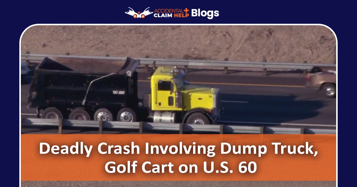 Deadly Crash Involving Dump Truck, Golf Cart on U.S. 60