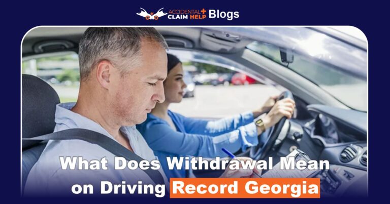 What does withdrawal mean on driving record in Georgia