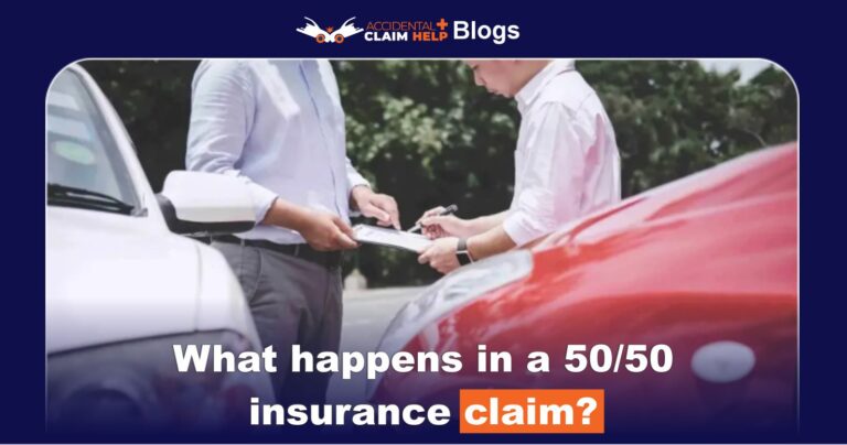What happens in a 50/50 insurance claim?